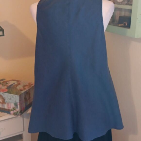 Kleen Linen Top. Coastal Cowgirl,  Linen, Beachy - Picture 5 of 10